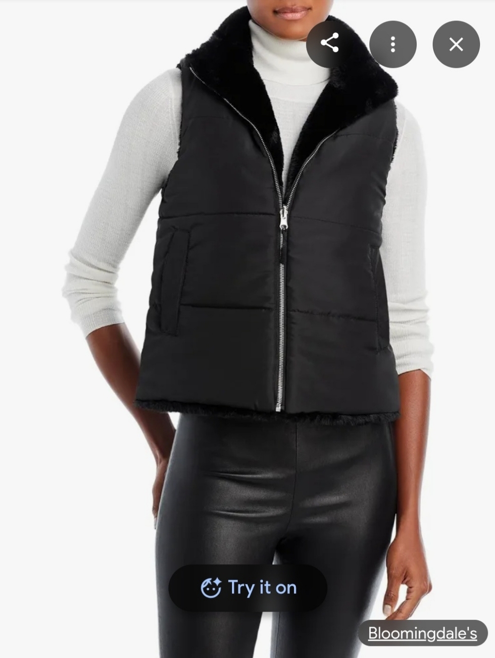 Echo Reversible Fur Lined Vest